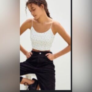 Me To We | PAC SUN Mesh Gathered Cami Tank Top